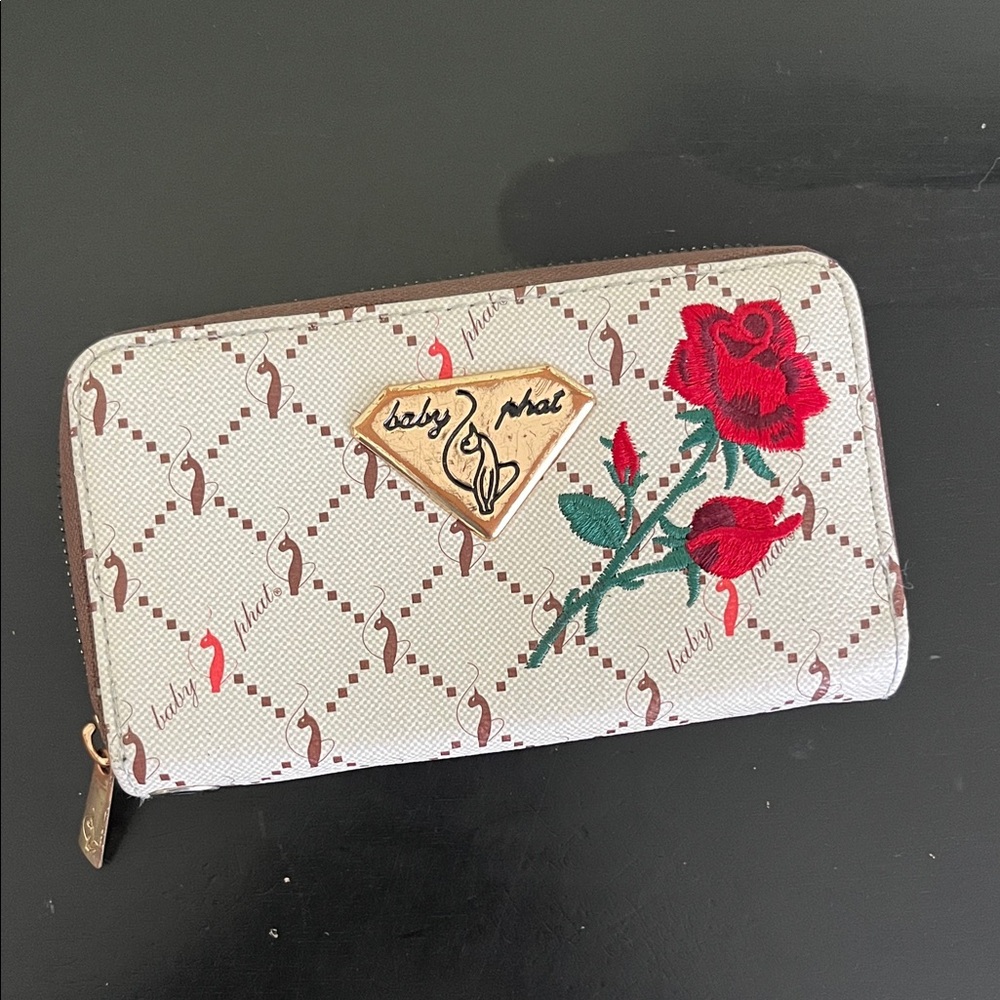Baby Phat Y2K floral signature wallet